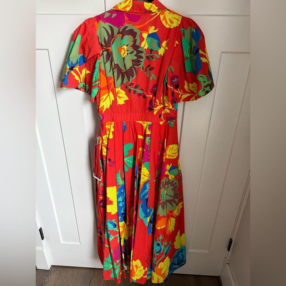 Christopher John Rogers Red Floral Maxi Dress - Picture 6 of 9